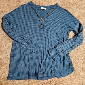 Boutique waffle knit top